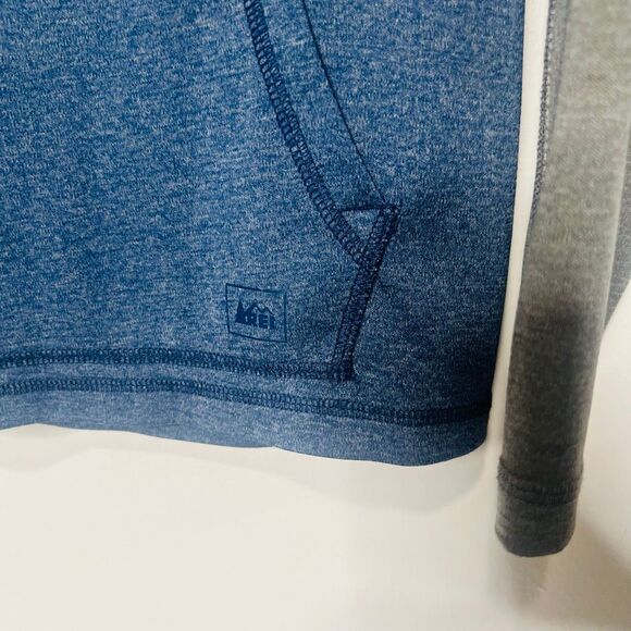 REI Blue Green Boys XL (18) Hooded Longsleeve Shirt - Picture 3 of 8